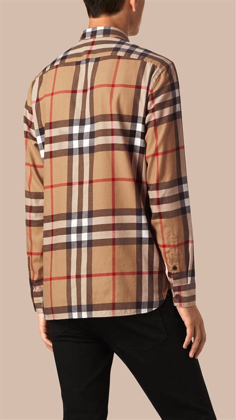 burberry shirt long sleeve free shipping|burberry flannel shirt men's.